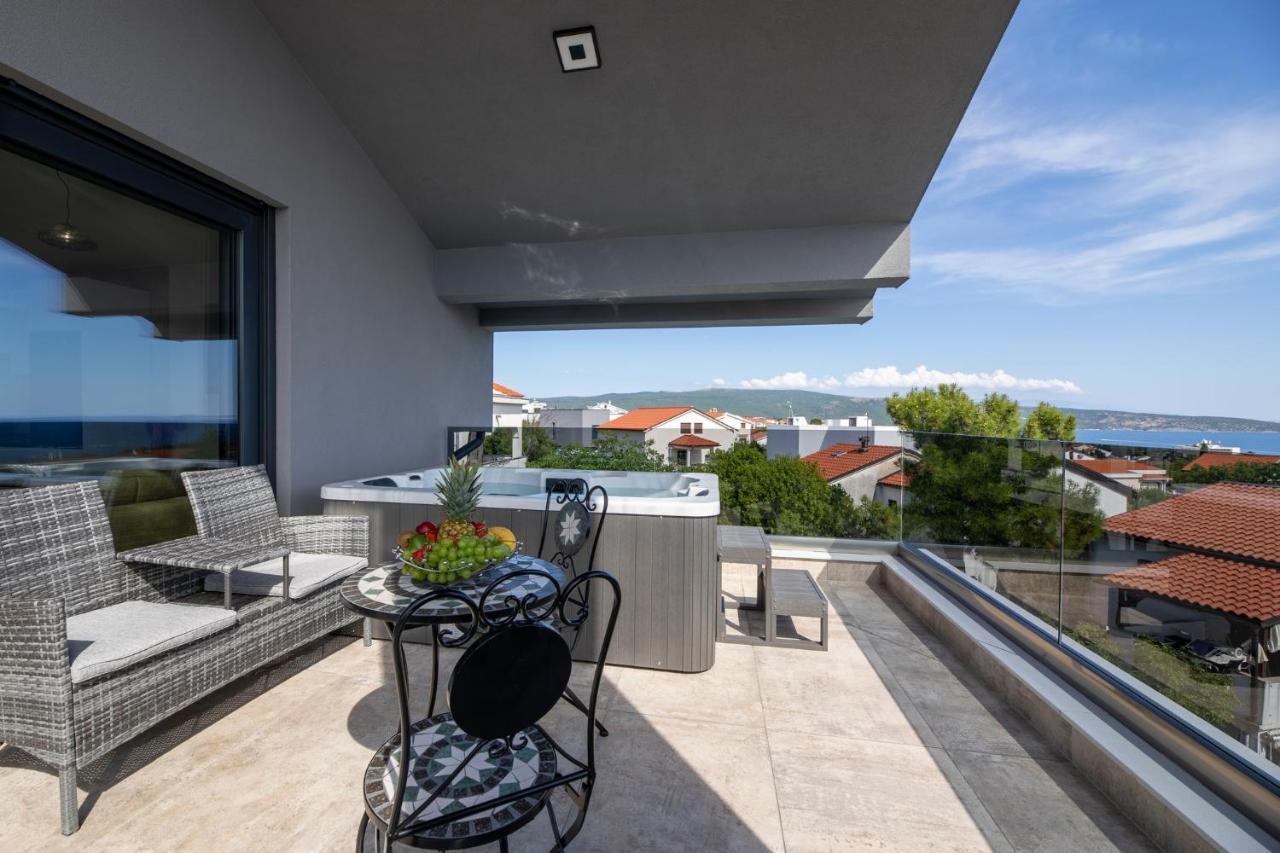 Luxury Villa Adria Apartments Krk Town Bagian luar foto