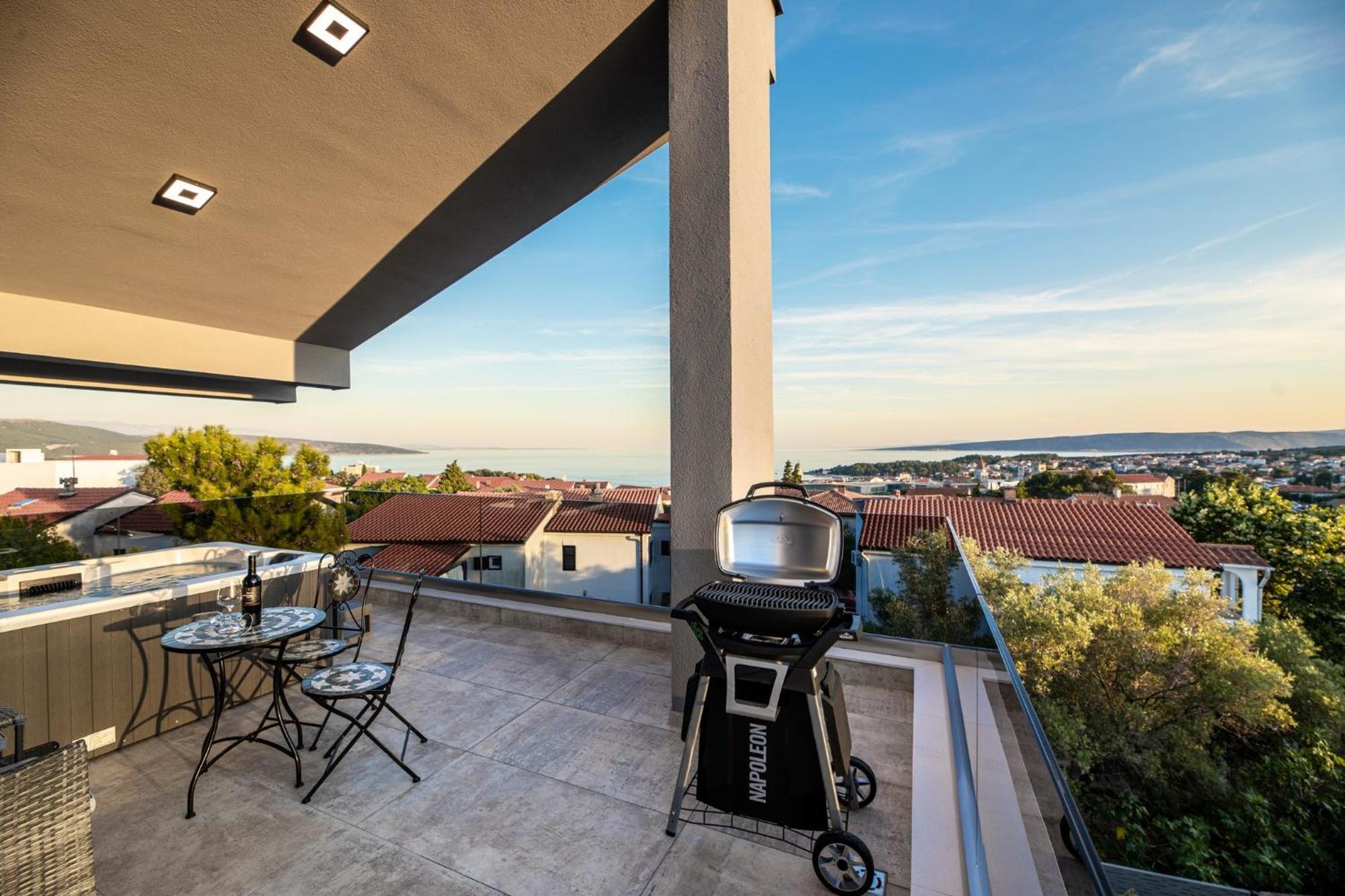 Luxury Villa Adria Apartments Krk Town Bagian luar foto