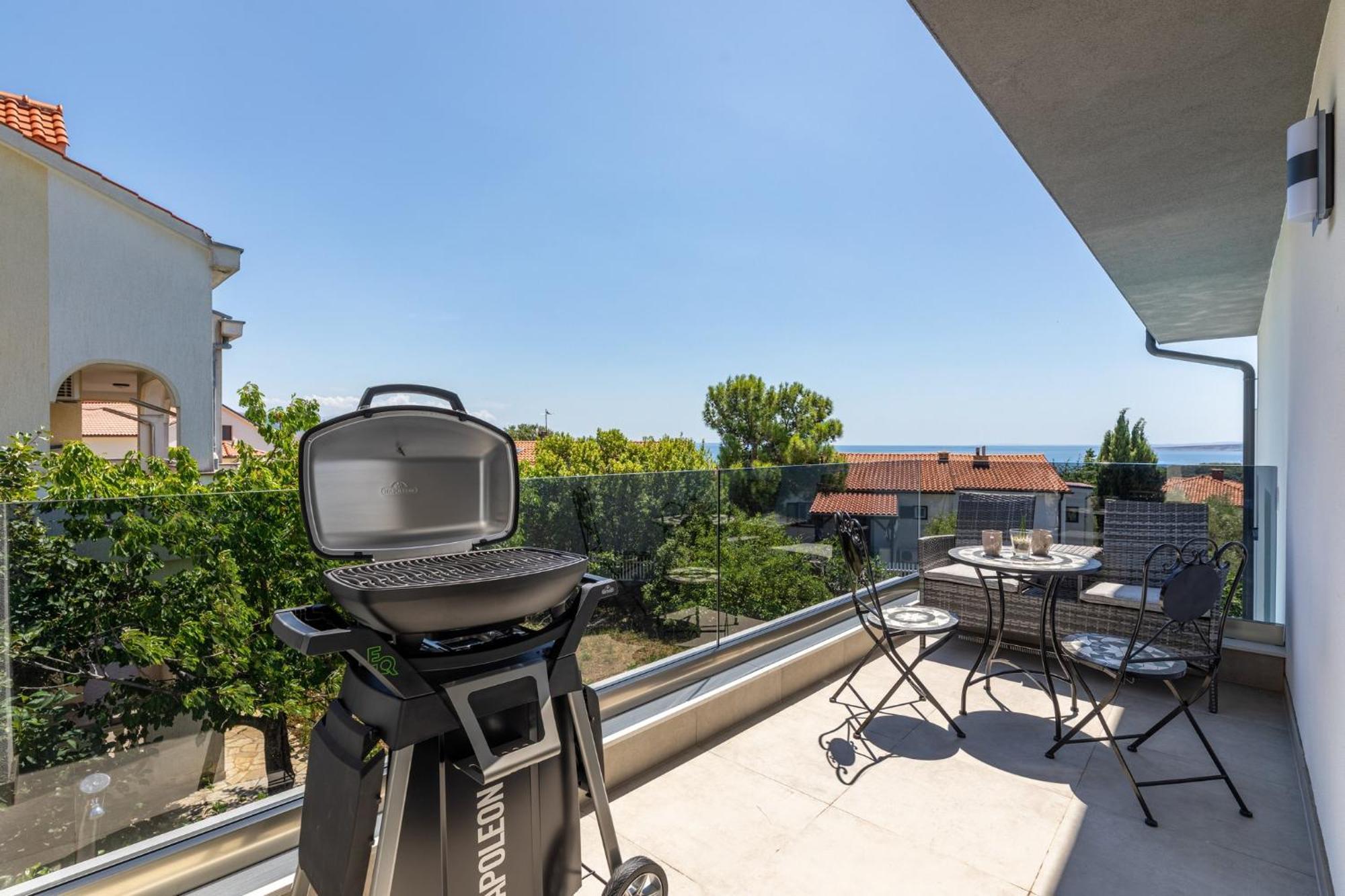 Luxury Villa Adria Apartments Krk Town Bagian luar foto