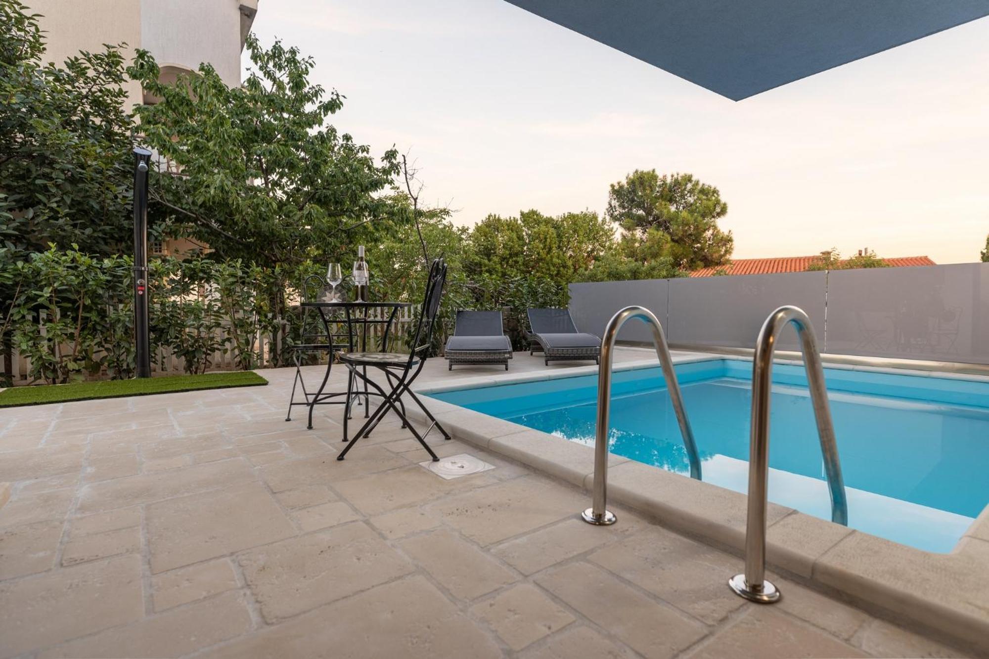 Luxury Villa Adria Apartments Krk Town Bagian luar foto