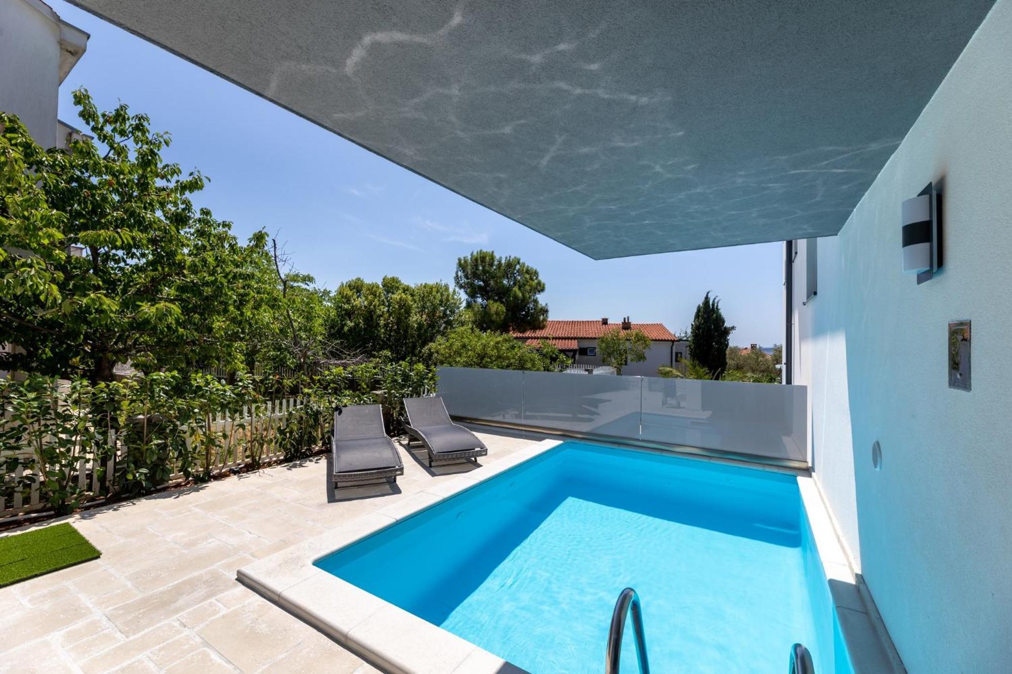 Luxury Villa Adria Apartments Krk Town Bagian luar foto